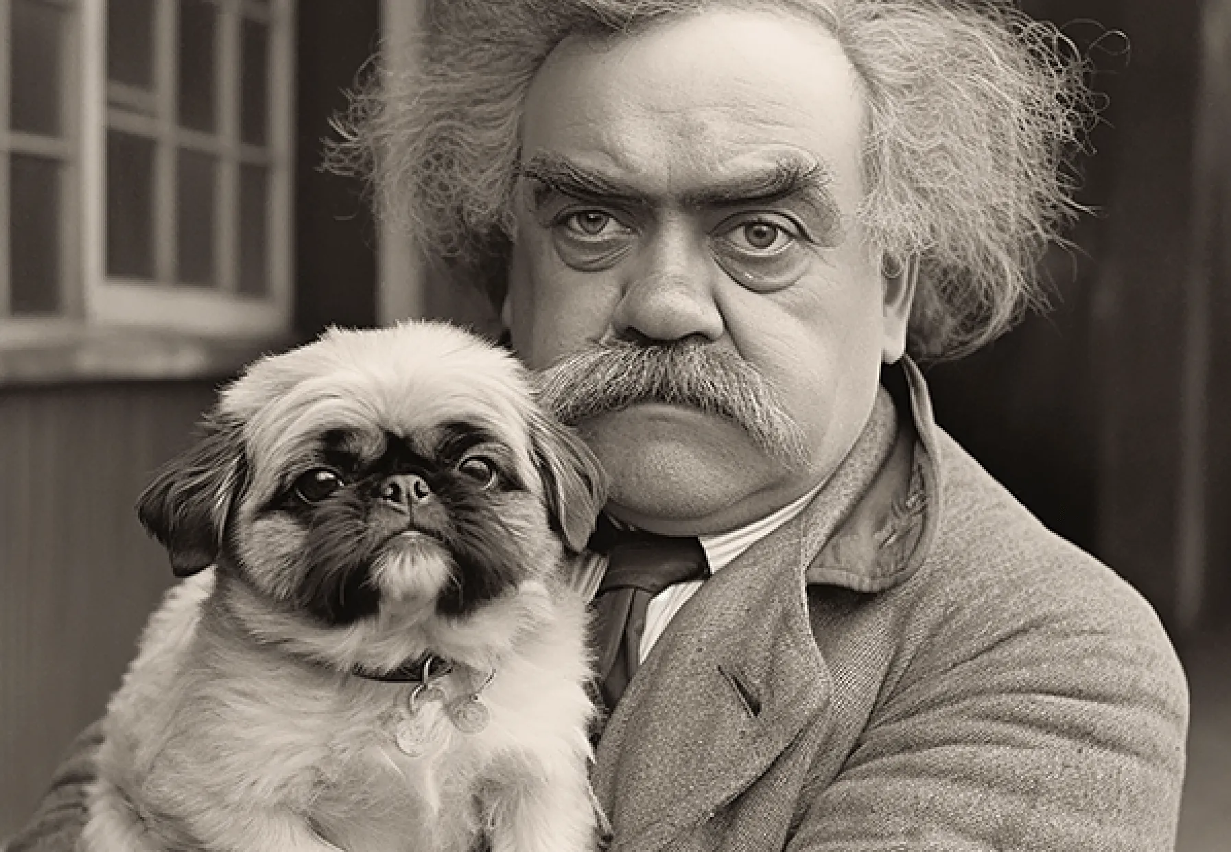 After restoration - Damaged Vintage Portrait